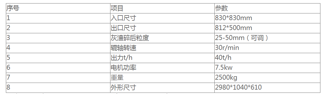 单辊碎渣机